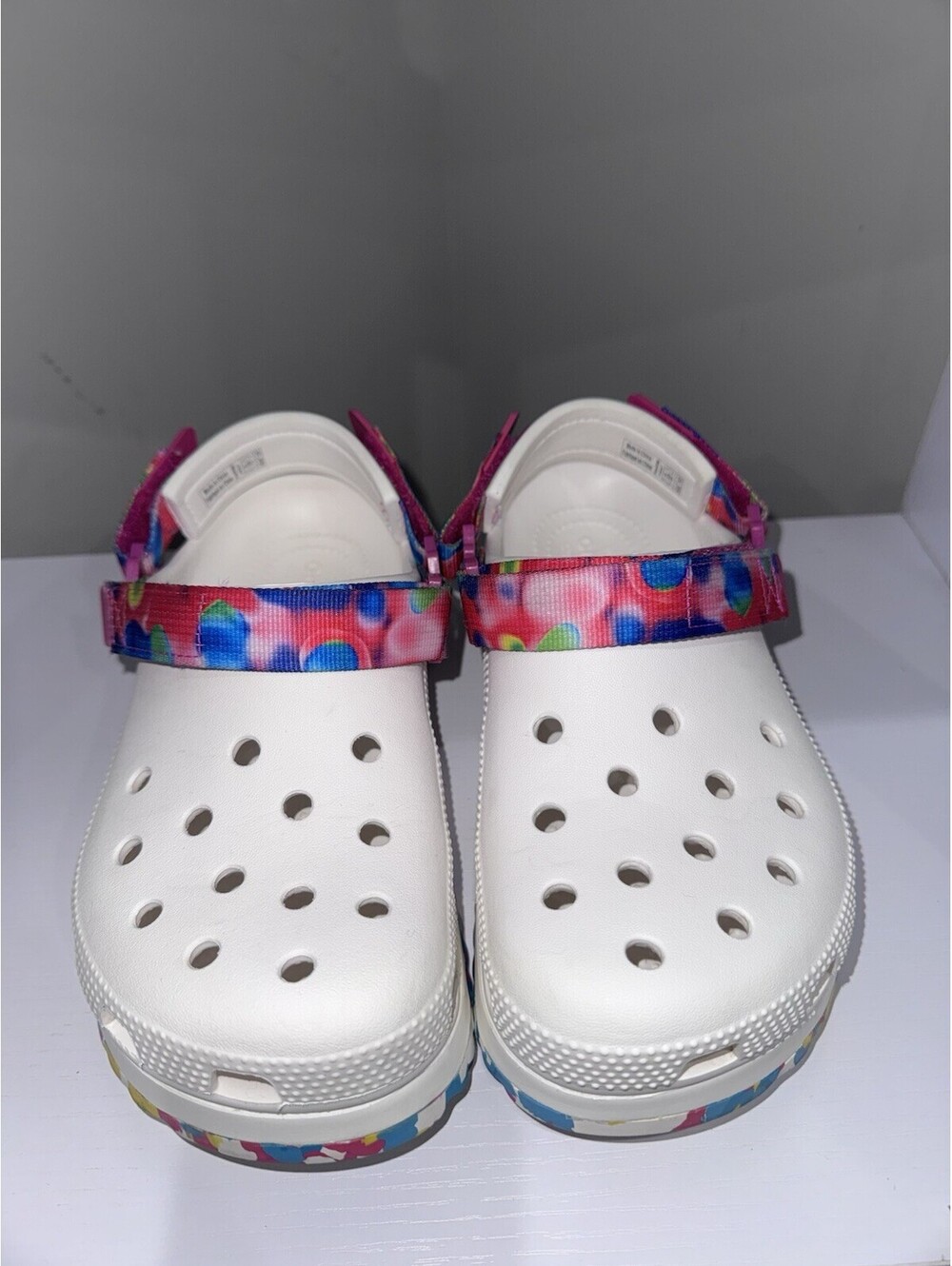 Crocs Classic Hiker Solarized Clog Women 7 Men 5 Platform Tie Dye 207990-94S EUC - Picture 6 of 9
